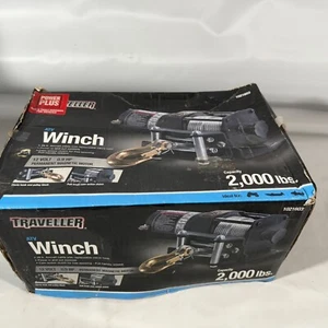 Traveller 1021603 ATV Boat Snowmobile Aircraft Cable 12v 2000lb Capacity Winch - Picture 1 of 13