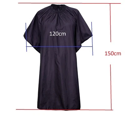 DR-SHAH Friseurumhang 150/120 cm Salon Apron Haarfärbeumhang Wasserdicht Friseurbedarf