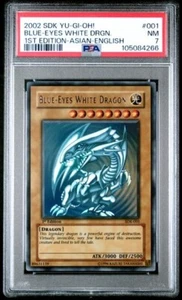 2002 Yu-Gi-Oh! Starter Deck Kaiba #001 Blue-Eyes White Dragon 1st Edition Asian - Picture 1 of 2