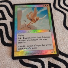 🌟 1 x MTG Aven Archer / Odyssey / FOIL! Vintage! English 🌟
