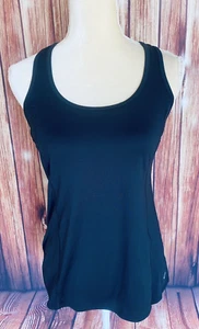 Camiseta sin mangas pequeña para mujer Champion DuoDry negra espalda deportiva sedosa elástica - Imagen 1 de 12