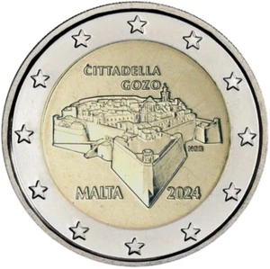 Malta 2024 2 € euros conmemorativos Ciudadela de Goz - Imagen 1 de 1