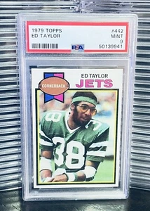 Ed Taylor 1979 Topps Football Card #442 PSA 9 MINT Centered New York Jets - Picture 1 of 1