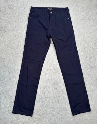 Pantalones chinos rectos de algodón azul para hombre talla 30x33 Arbor trabajo al aire libre Foto 1 de 4