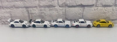 *BRAND NEW* Welly Diecast Cars Lot Of 5 Porsche 911 Turbo White Yellow 4 Inch - Image 1 of 4