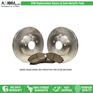 Axiombrakes Front Brake Rotors SemiMetal Pads for 2007-2011 Mercedes-Benz B200 - Picture 1 of 8
