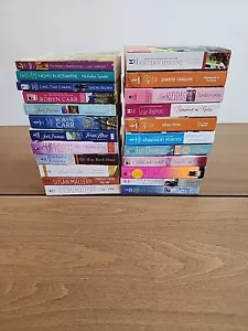 Menge 23 Romantik Taschenbuch Bücher 9 Harlekin 1 Avon mehr verschiedene Carr Galerie + - Bild 1 von 17