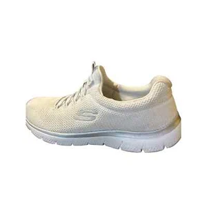 Skechers Summits Cool Classic Women's Shoes White-Silver 149206-WSL Sz sz 11 - Picture 1 of 7