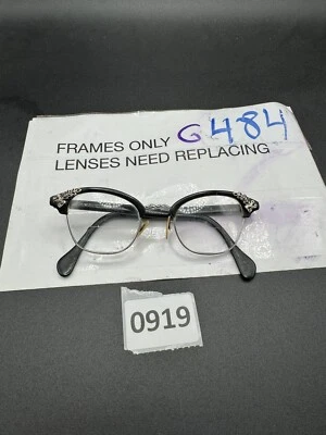 Vintage 50's Style American Optical Horn Rim Glassed 1/10 12K Gold Filled 5 1/2 - Image 1 of 4