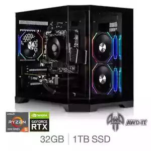 AWD-IT Gaming PC, AMD Ryzen 5, 32GB RAM, 1TB SSD, NVIDIA RTX 5070 Ti - NEW BOXED - Picture 1 of 5