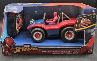 Carro de controle de rádio Marvel Spider-Man RC buggy com controle remoto velocidade turbo 2.4GHz 6+ - Imagem 1 de 3