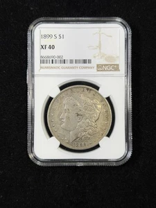 1899-S Morgan Silver Dollar NGC XF40 Nice Tough Date - Picture 1 of 2