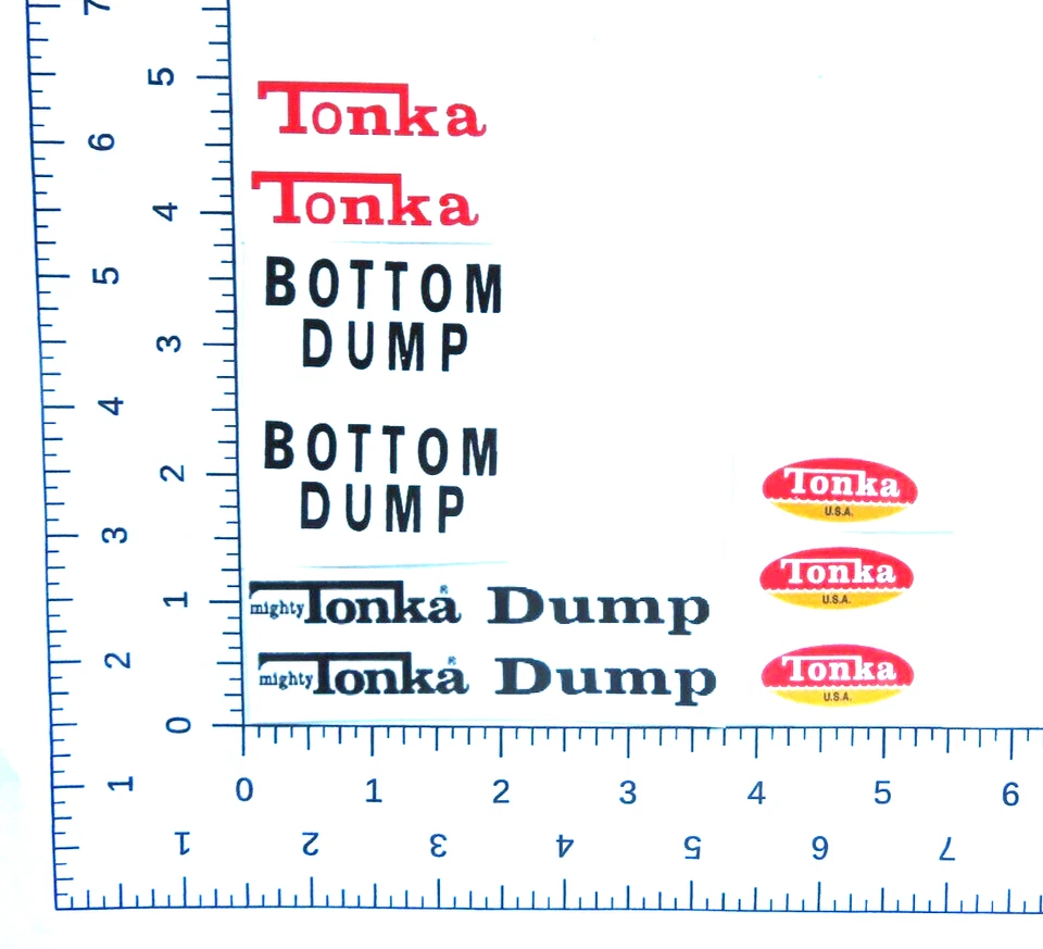 набор наклеек водяная горка для нижней свалки Mighty Tonka с отслеживанием - Изображение 1 из 1