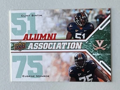 2009 Upper Deck Draft Edition #246 Clint Sintim/Eugene Monroe Alumni Association - Image 1 of 3