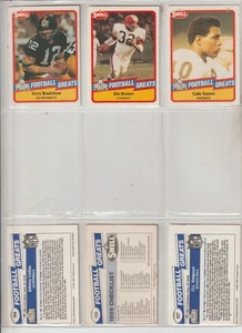 1989 SWELL FOOTBAL FOOTBALL GREATS COMPLETE 150-CARD SET ALL MISS-CUT BACKS - Picture 1 of 1