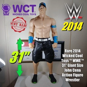 Raro 2014 Wicked Cool Toys™ WWE™ 31" Tamaño Gigante John Cena Figura de Acción Luchador - Imagen 1 de 24