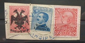Albania Mi 6 pieza estampada, MiF Austria, Italia - Imagen 1 de 3
