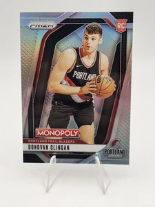 2024-25 Panini Prizm Monopoly Donovan Clingan #6 Silver Prizm RC Rookie Blazers  - Picture 1 of 2