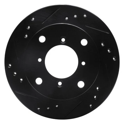 For Geo Metro 89-97 Brake Rotor eLINE Drilled & Slotted 1-Piece Front Driver - Image 1 of 4