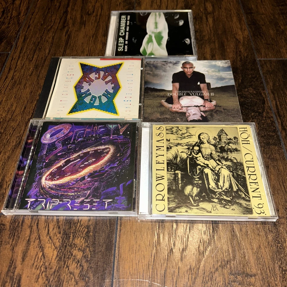 Lot of 5 CDs Psychic TV Current 93 Sleep Chamber ThighPaulSandra Foto 1 de 2