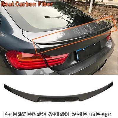 Alerón trasero de fibra de carbono para BMW F36 420i 428i 430i 435i Gran Coupé Foto 1 de 4