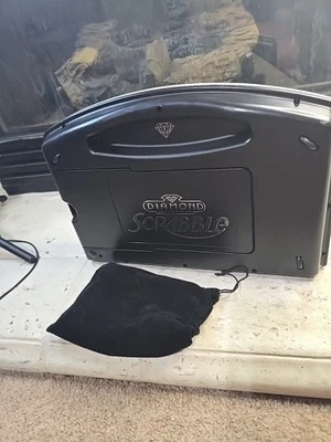 Scrabble Diamond Anniversary Edition Game Black Tiles Board Only - Image 1 of 4