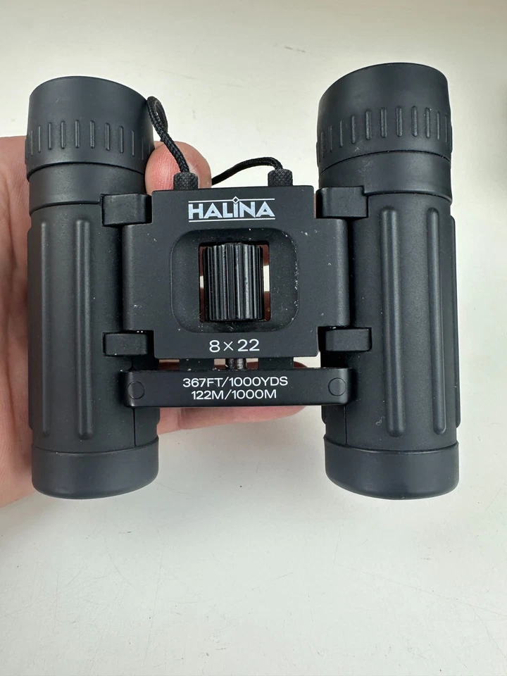 Halina Pocket Binoculars 8 X 22 With Case 367FT/1000YDS Wildlife Birding - Image 1 of 4