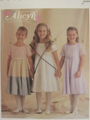 OOP McCALLS 9193 Toddlers & Girls Dress in 3 Looks PATTERN 2-3-4-5-6-7-8 UC - Image 1 of 3