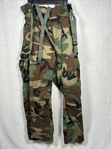 Military Chemical Protective NFR Overgarment Pants Medium/Short Woodland Camo - Picture 1 of 9