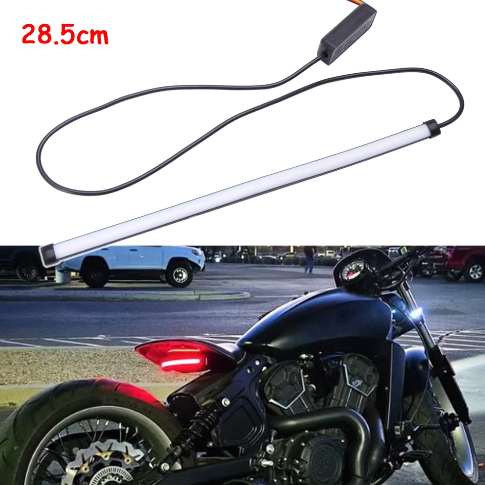 Tira de luz LED estroboscópica para Harley Sportster 883 Bobber señal de giro de freno Foto 1 de 4