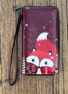 Fox Wallet Wristlet Whimsical Woodland Critter Kitsch Fun Goblin Gremlin Core - Bild 1 von 5