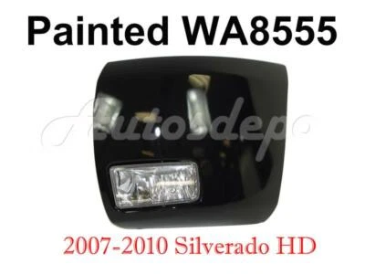 WA8555 NEGRO PARACHOQUES DELANTERO TAPA ANTINIEBLA LH 2 PIEZAS PARA SILVERADO 2500HD 2007-10 Foto 1 de 3
