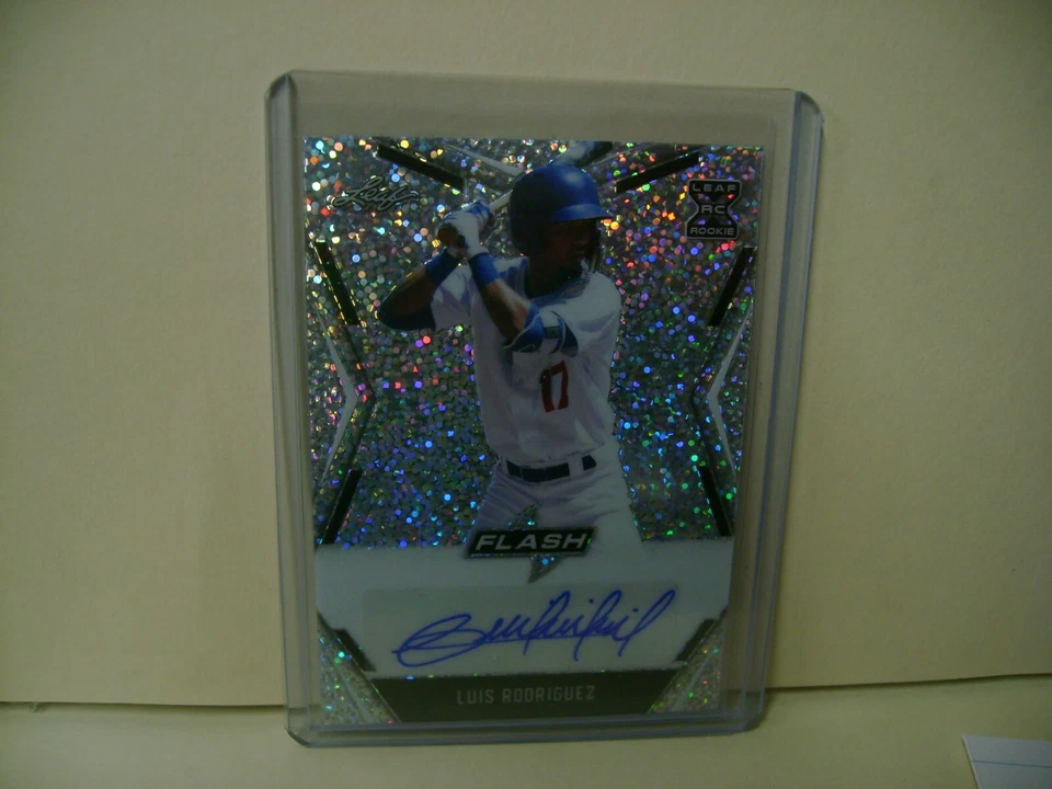 LUIS RODRIGUEZ 2020 LEAF FLASH AUTOGRAPH  #BALRI    DODGERS  - Image 1 of 1