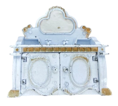 Durham Industries Diecast Metal Vintage Dollhouse Vanity Sink White No 50 - Image 1 of 4