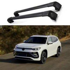 2Pcs Crossbar Luggage Carrier Roof Rail Rack Fits for Volkswagen VW Tiguan 2025 - Picture 1 of 9