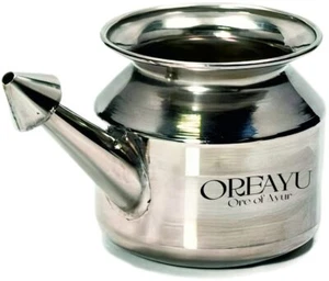 Steel Neti Pot/Neti Lota Big Size for Neti Nose Irrigation and Cleaning (500 ml) - Picture 1 of 3