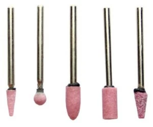 Josco MOUNTED GRINDING POINTS SET JMPK5 5Pcs Pink Aluminium Oxide *Aust Brand - Picture 1 of 1
