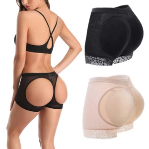 Mujeres EE. UU. CULO FALSO Levantamiento de glúteos y potenciador de cadera Botín Acolchado Ropa interior Pantalones Modelador - Imagen 1 de 28