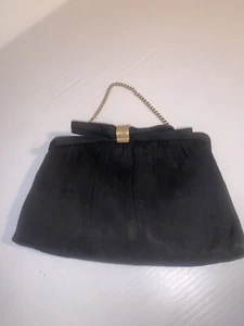 After Five L and M VINTAGE Black Satin Clutch/ Coin Purse Is Missing - Picture 1 of 8