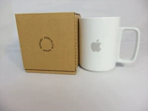 Apple Hasami Ware Mug Cup Apple Store Headquarters only White H4.2' Made inJAPAN - Picture 1 of 10