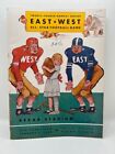 Jan 1 1949 East West Shrine All Star Game College Football Program