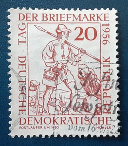 DDR Germany 1956 20pfg Used Stamp Day Mi 544 Scott 309 VF/XF 7485 - Picture 1 of 2