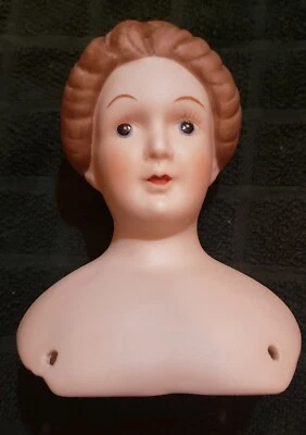 Vintage Handpainted 6 inch Porceline Doll Head  — 第 1/4 张图片