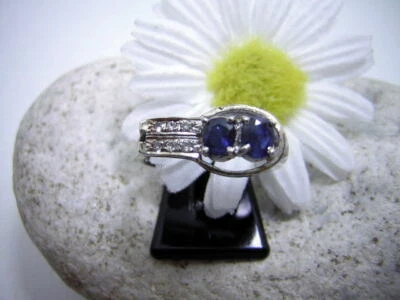 SAFIR SOLITÄR RING IN 925/000 STERLING SILBER VERS. GRÖßEN SONDERPREIS X1687 - Bild 1 von 2