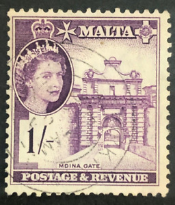 1956 Malta SG276 Mdina Gate 1/-