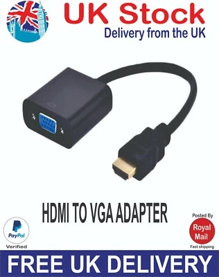 Premium HDMI to VGA Adapter Male to Female Converter High Quality VGA Port - Image 1 of 4
