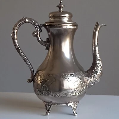Antique WMF Jugendstil silver plated coffee Pot with lid - Image 1 of 4