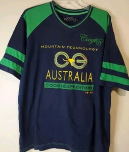 COOGI Embroidered Spell Out Blue T Shirt MultiColor Size XL Cotton - Picture 1 of 14
