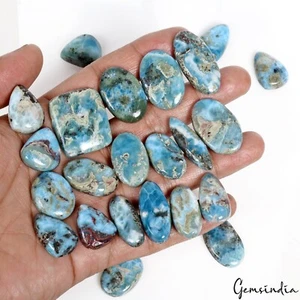 Piedras preciosas sueltas cabina mixta Larimar azul cielo natural 500 quilates ~ 23 piezas - Imagen 1 de 5