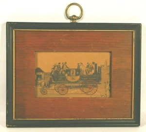 Vintage Wall Art London Bath Royal Patent Victorian Steam Carriage Handpaint SH1 - Bild 1 von 3
